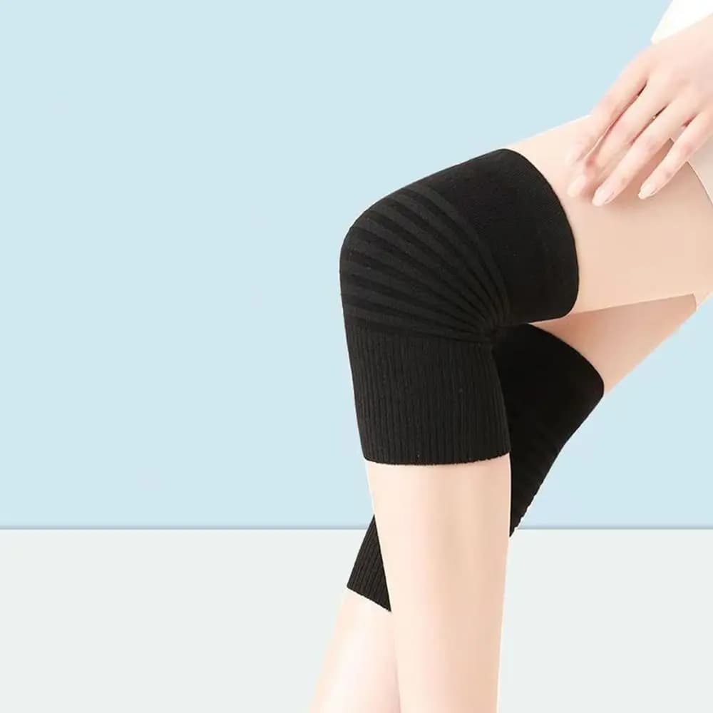 Scaldacolpi in Cotone per Uomo e Donna, Protezioni Termiche Morbide per Ginocchia, Fascia Elastica per Ginocchio, Adatte per Gambe Freddo e Doloranti