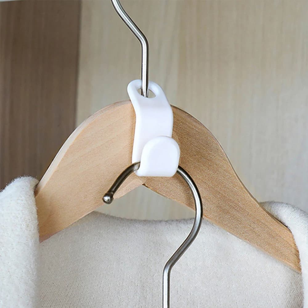 50/10 pieces hangers clothes hangers space closet connector hook hangers cascading clip extension plastic wardrobe coat organizer