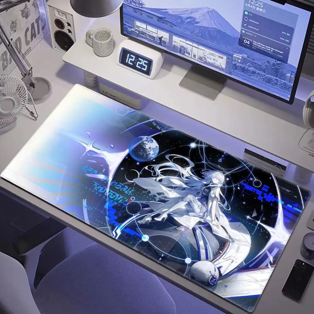 Lynae Mornye Nuovo Bellissimo Tappetino per Mouse Anime HYBXAXC Gaming Wuthering Waves Mouse Pad E-Sports Kawaii Girls Desk Mat Accessori per Giochi
