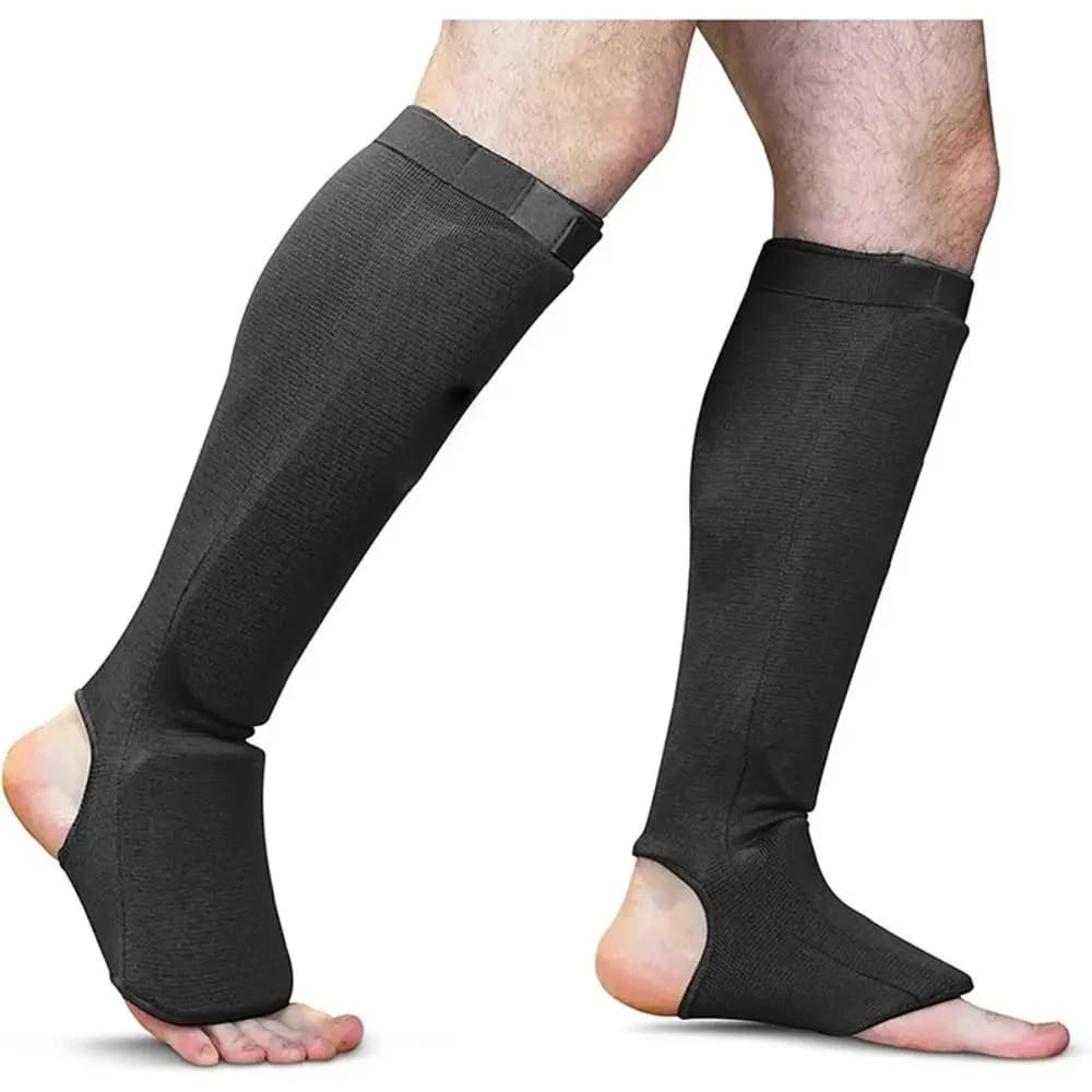 Protezione del piede Parastinchi da boxe Antiscivolo Resistente all'usura Collo del piede Protezione della caviglia Supporto per le gambe Durevole Kickboxing Pad Muaythai