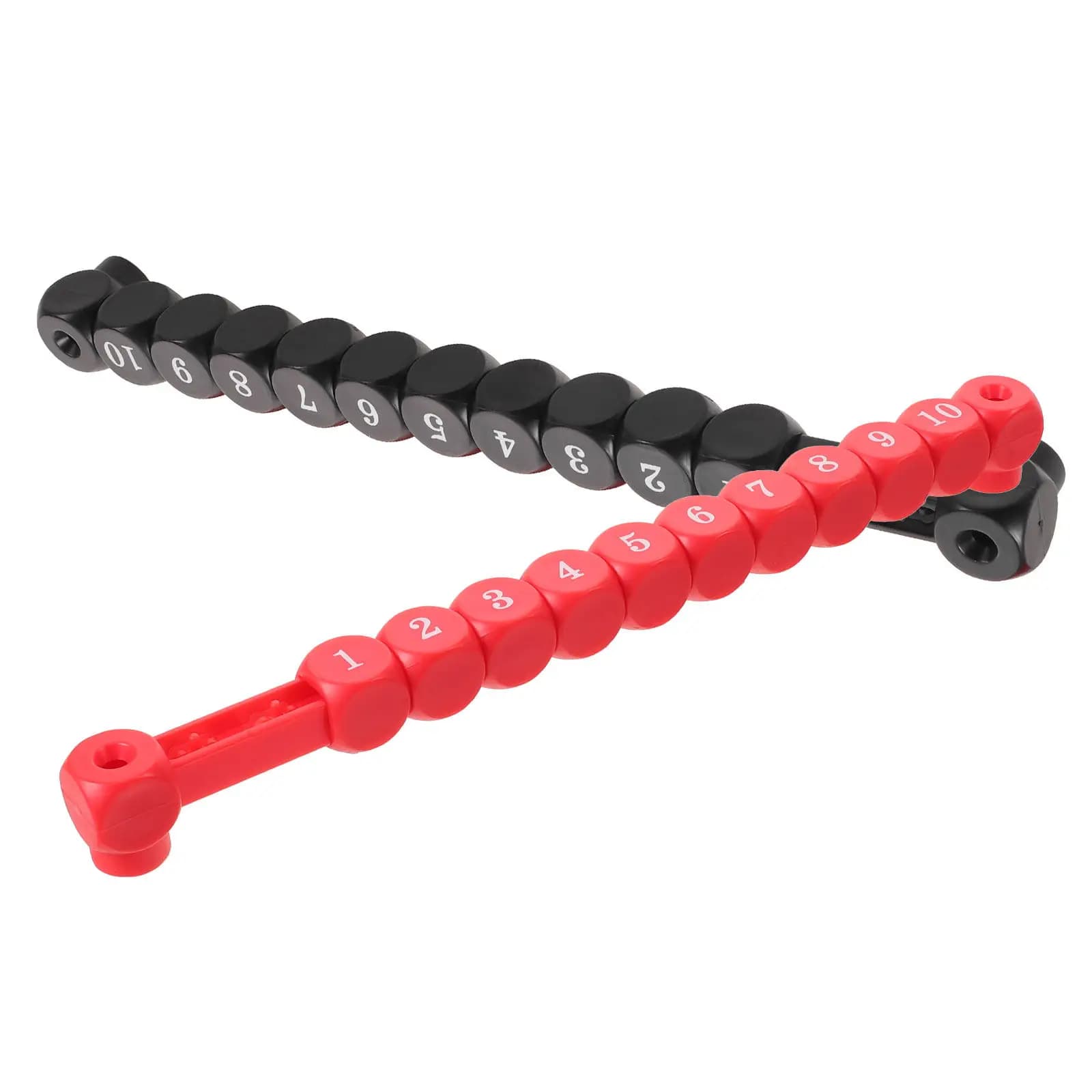 2 Pezzi Barre Segnapunti per Calcio Balilla, Tabellone Segnapunti Manuale Rosso Nero ad Alto Contrasto, Accessori per Tavolo da Calcio Balilla per Sala Giochi