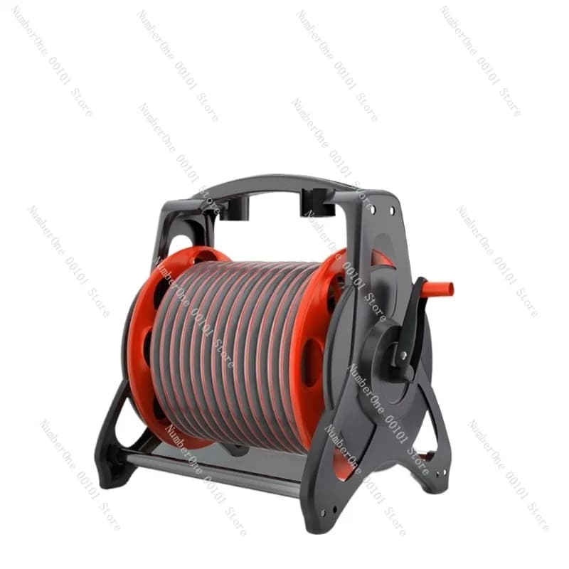 Carrello Avvolgitubo Resistente in ABS, Montabile a Parete, Organizzatore per Tubi Flessibili, Avvolgimento Manuale, Supporto per Lavaggio Auto e Giardino