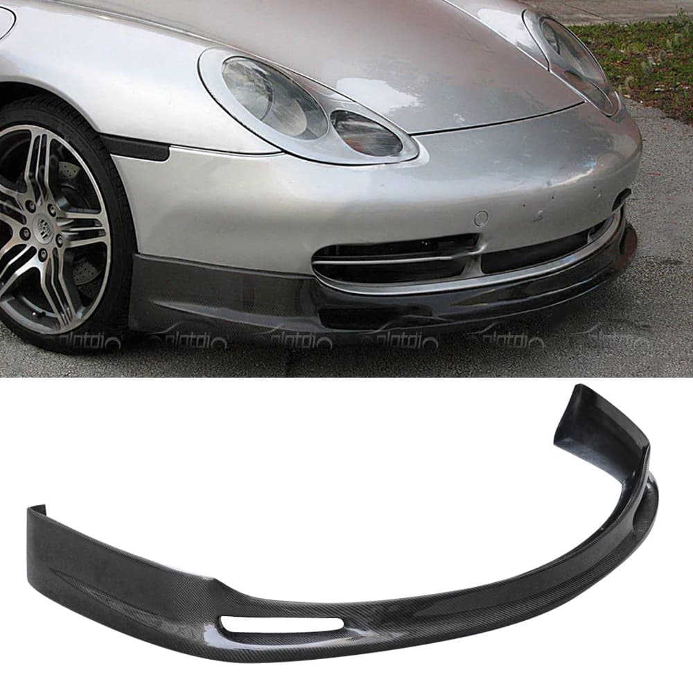 OLOTDI Spoiler diffusore per labbro paraurti anteriore in fibra di carbonio Nuova condizione per 911 996 1999-2001 Carrera 911