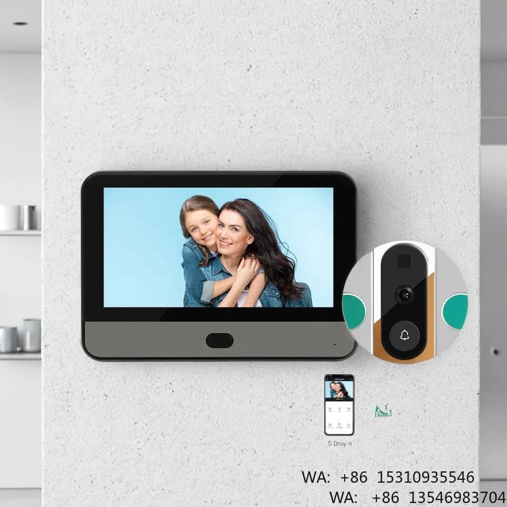 Nuovo Videocitofono WiFi 1080P con Visione Notturna, Rilevamento PIR Intelligente, Controllo tramite APP, Spioncino Moderno per Appartamenti