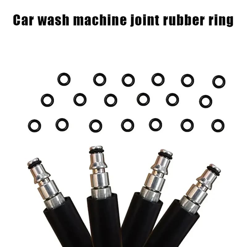 50 pz/lotto Pistola Ad Acqua Ad Alta Pressione Pulizia Uscita O-ring Anello di Gomma Nero Macchina di Lavaggio Auto Accessori Auto Pistola Ad Acqua di Bellezza Acc