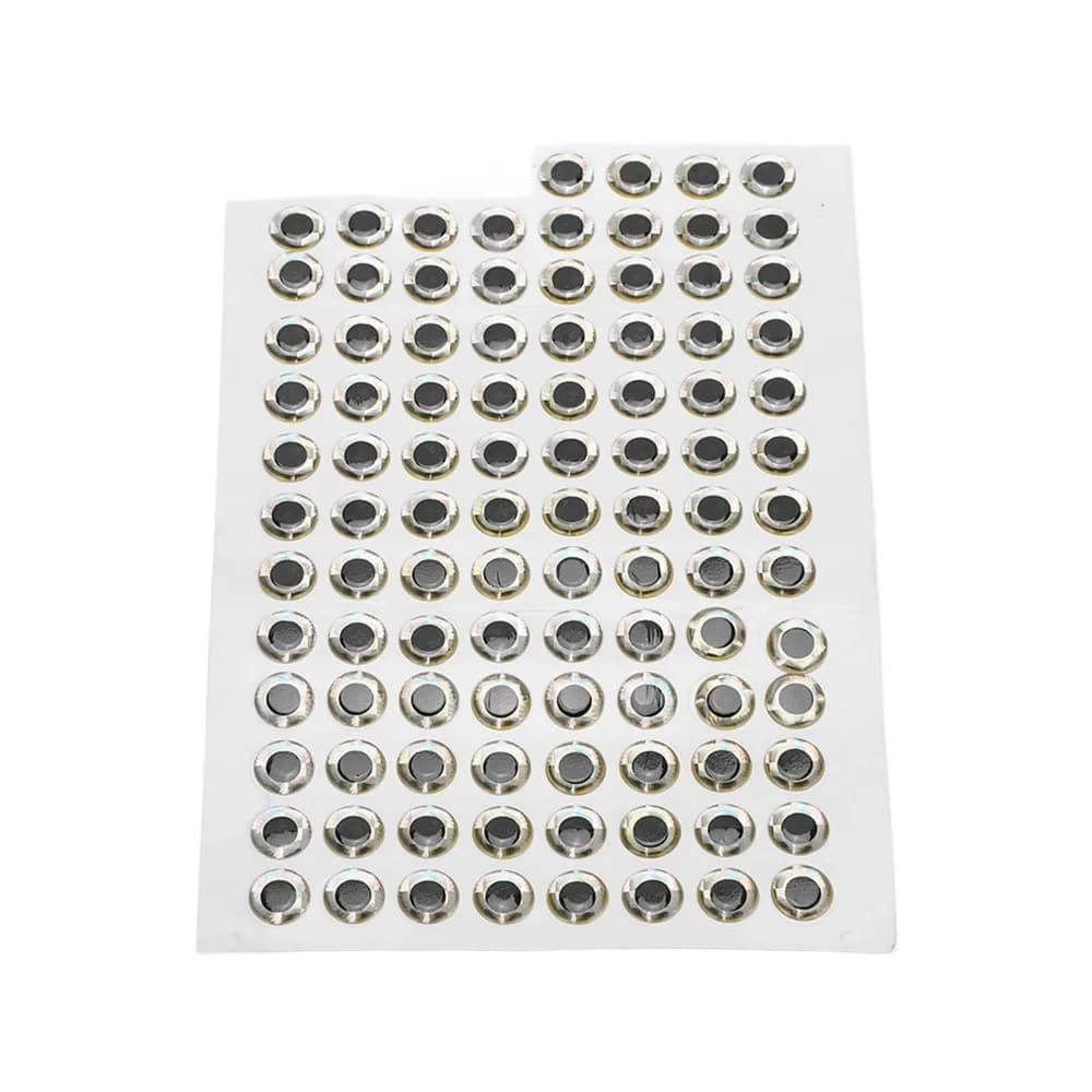 300PCS Lifelike 10mm Fishing Lure Eyes 3D 2 Colors Artificial Fish Eyes Waterproof Fly Lures Eyes DIY Jigs Crafts
