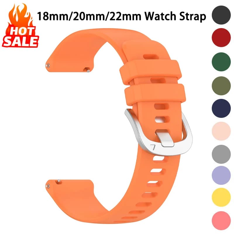 18mm 20mm 22mm cinturino orologio per Garmin Venu 3/3s/2/2s cinturini in silicone cinturino per Garmin Vivoactive 3/4/4s/Forerunner 245 cinturini