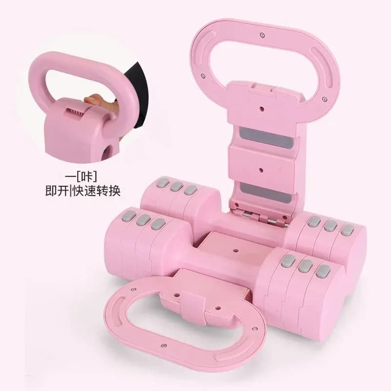 Fitness handlebar for multifunctional weight loss 2 in 1 Kettlebell adjustable by 2-5 kg