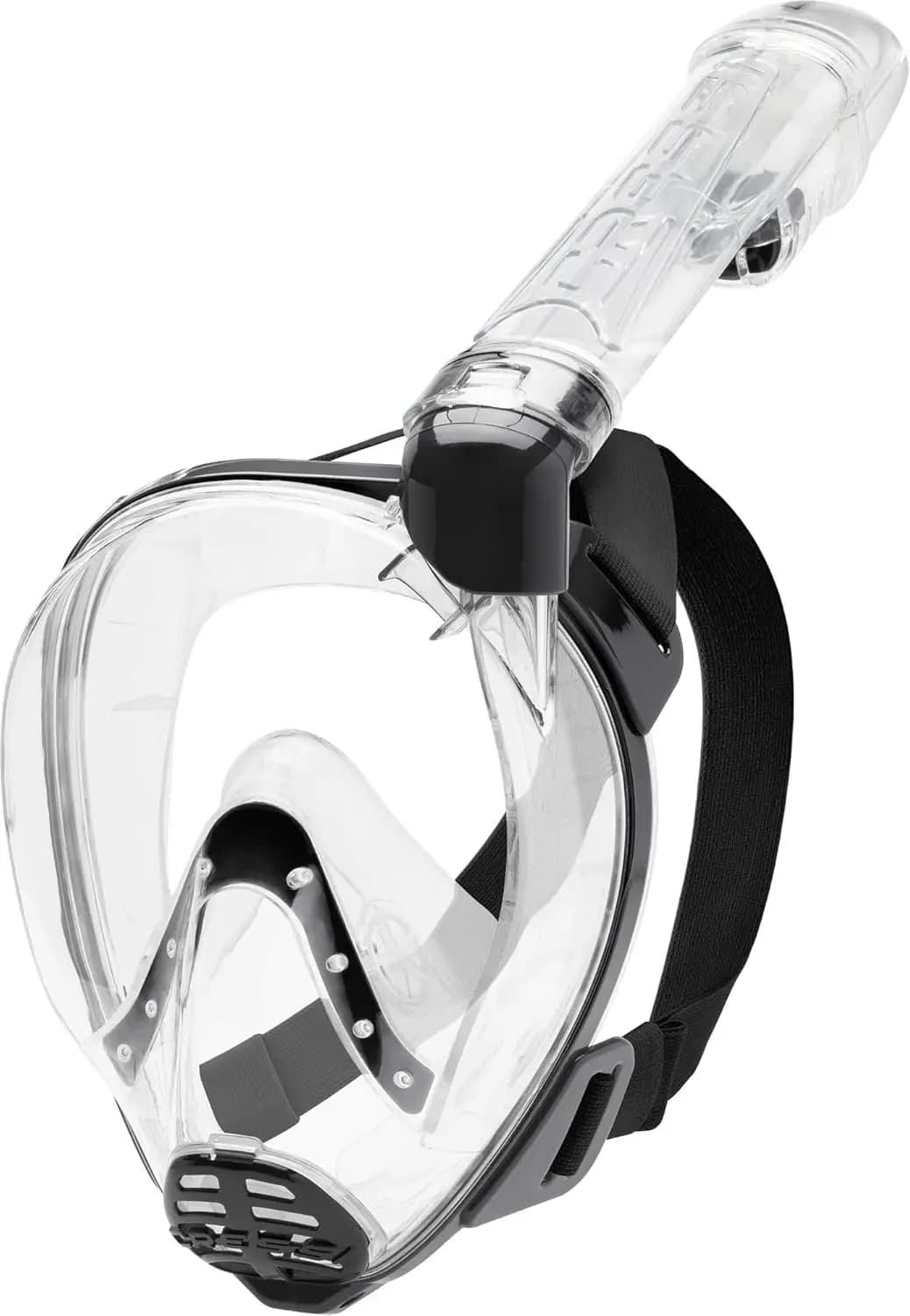 Adult Full Face Snorkeling Mask - Wide Panoramic View, Anti-Fog Technology, Effortless Breathing - Silicone Seal, Adjustable Straps