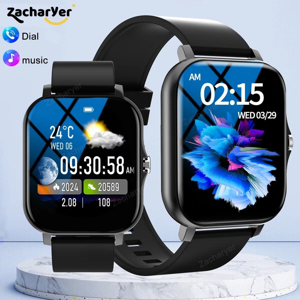 Men's watch with wireless calls, sports and fitness, different outdoor sports modes, outdoor smartwatch