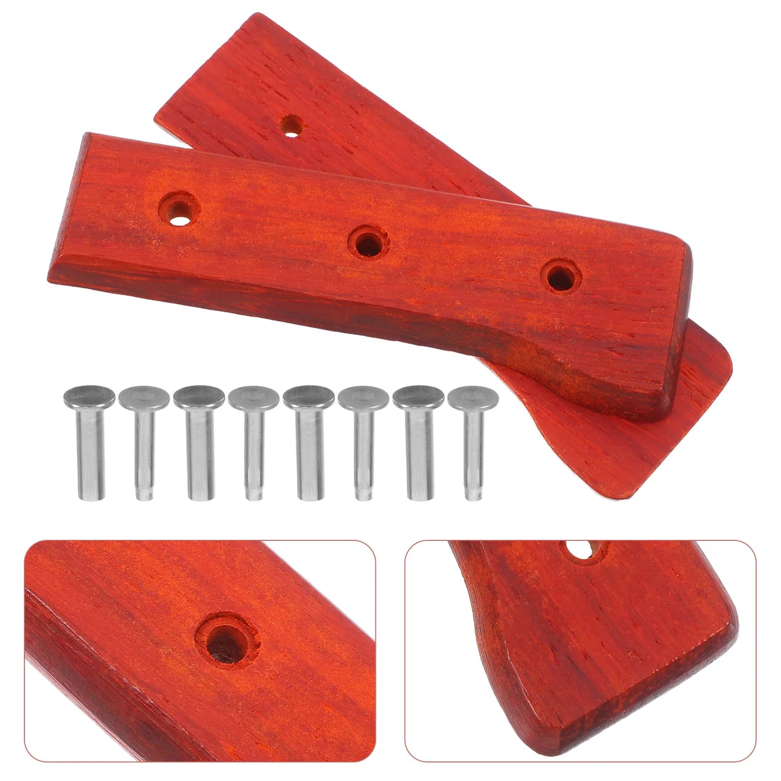 1 Masterpiece in Wood for Knives, Anti-slip wood handle for Kitchen Knives, DIY-Te Tools for Chef