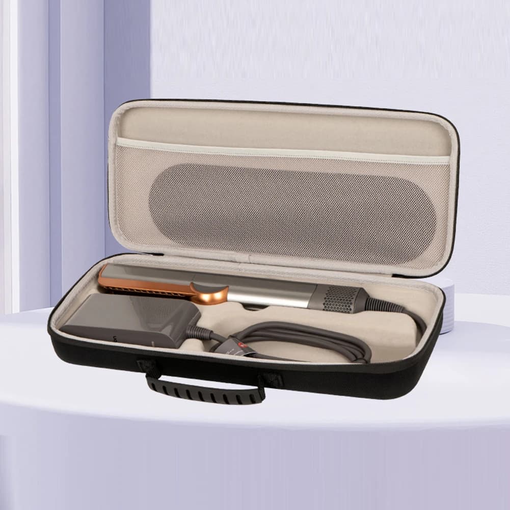 Hard travel case in shockproof EVA, anti-scratch portable bag with zipper for hair plate Airstrait HT01