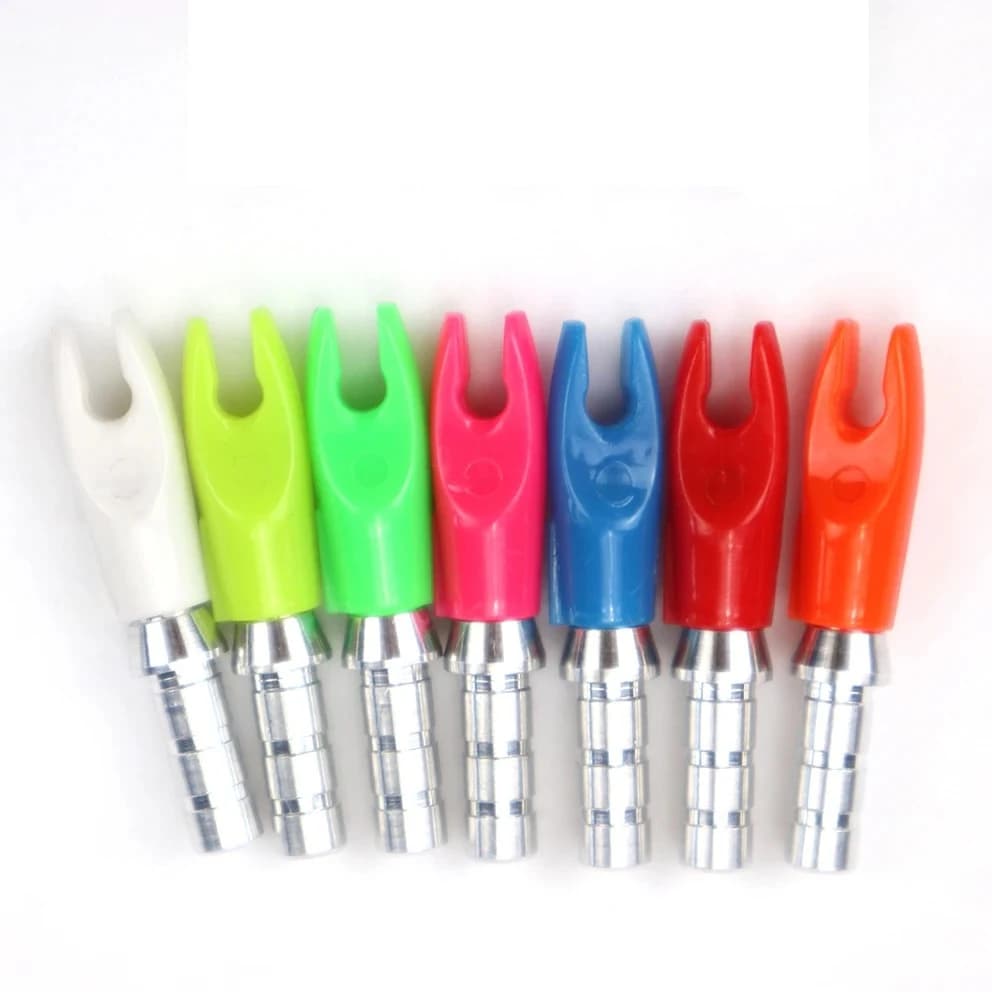 Archery Arrow Pin Nocks 12pcs Spare Parts for ID4.2 6.2MM Carbon Arrow Shaft Compound Recurve Bow Outdoor Hunting Shooting