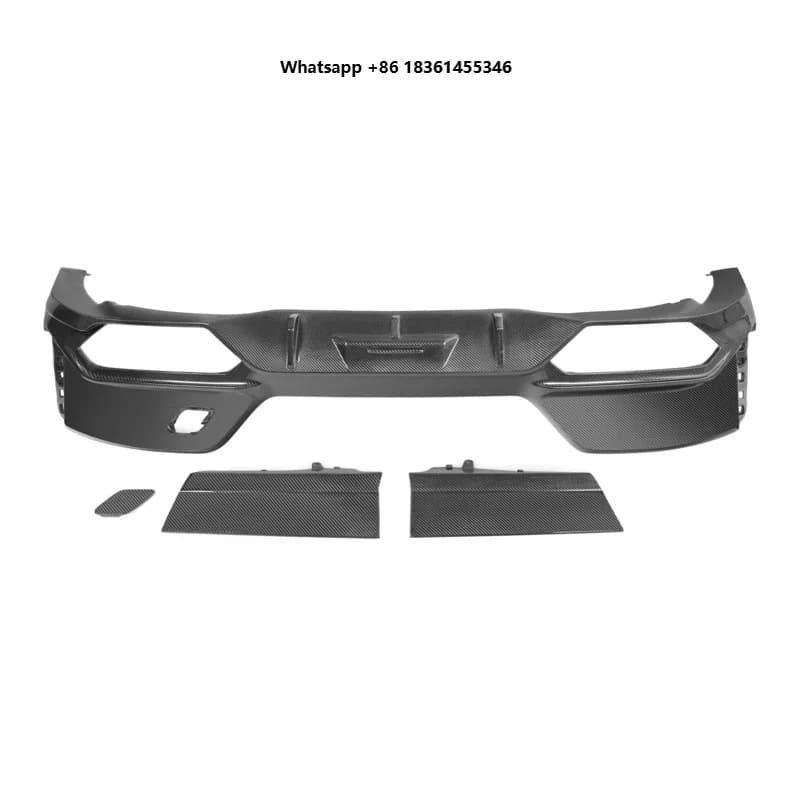 Per BMW Serie 7 G70 2023+ Stile 760 Diffusore Posteriore in Fibra di Carbonio Set 3 Pezzi