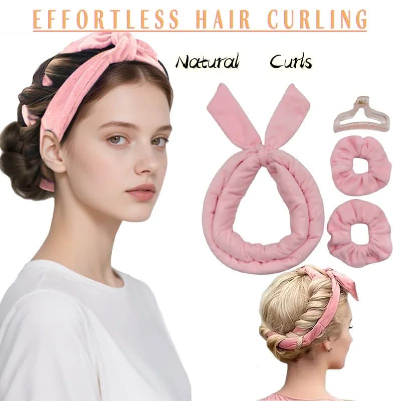 Pivot Person No damage to hair Sleeps No iron curlinghairs Heat wrapping hair Natural iron curling hair big wave curling Hair without heat