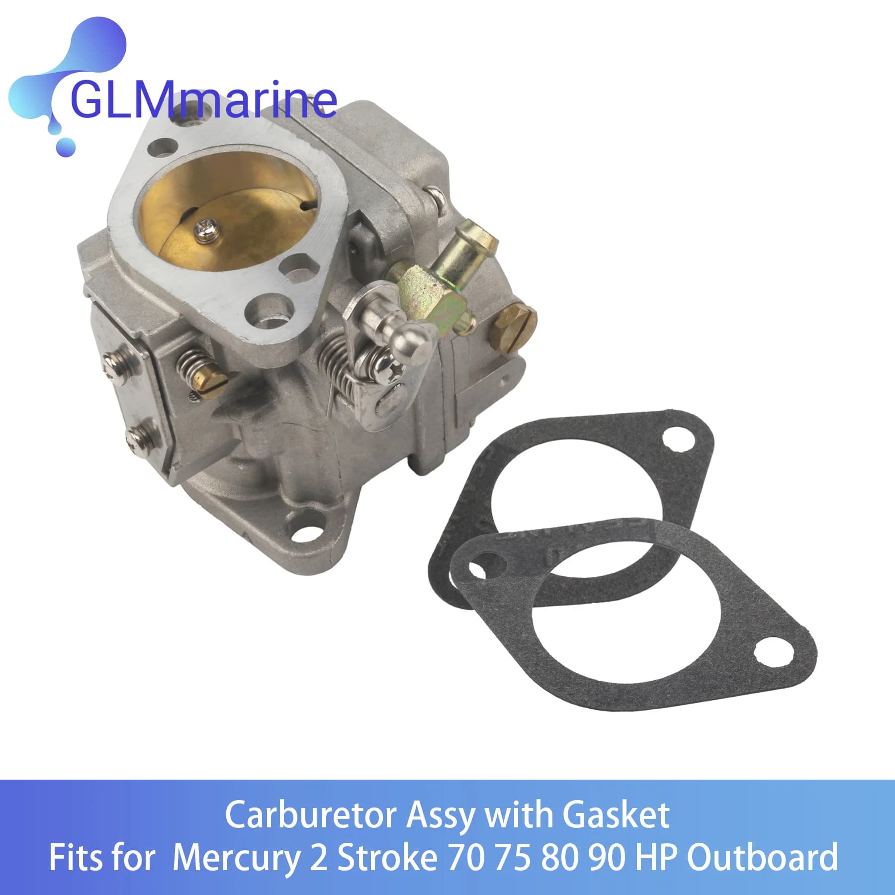 3301-9012A14 Carburetor Assy with Gasket 27-93214 for Mercury 2 Stroke 70 75 80 90 HP Outboard Motor 3301-9012A5 9012A17 9012A24