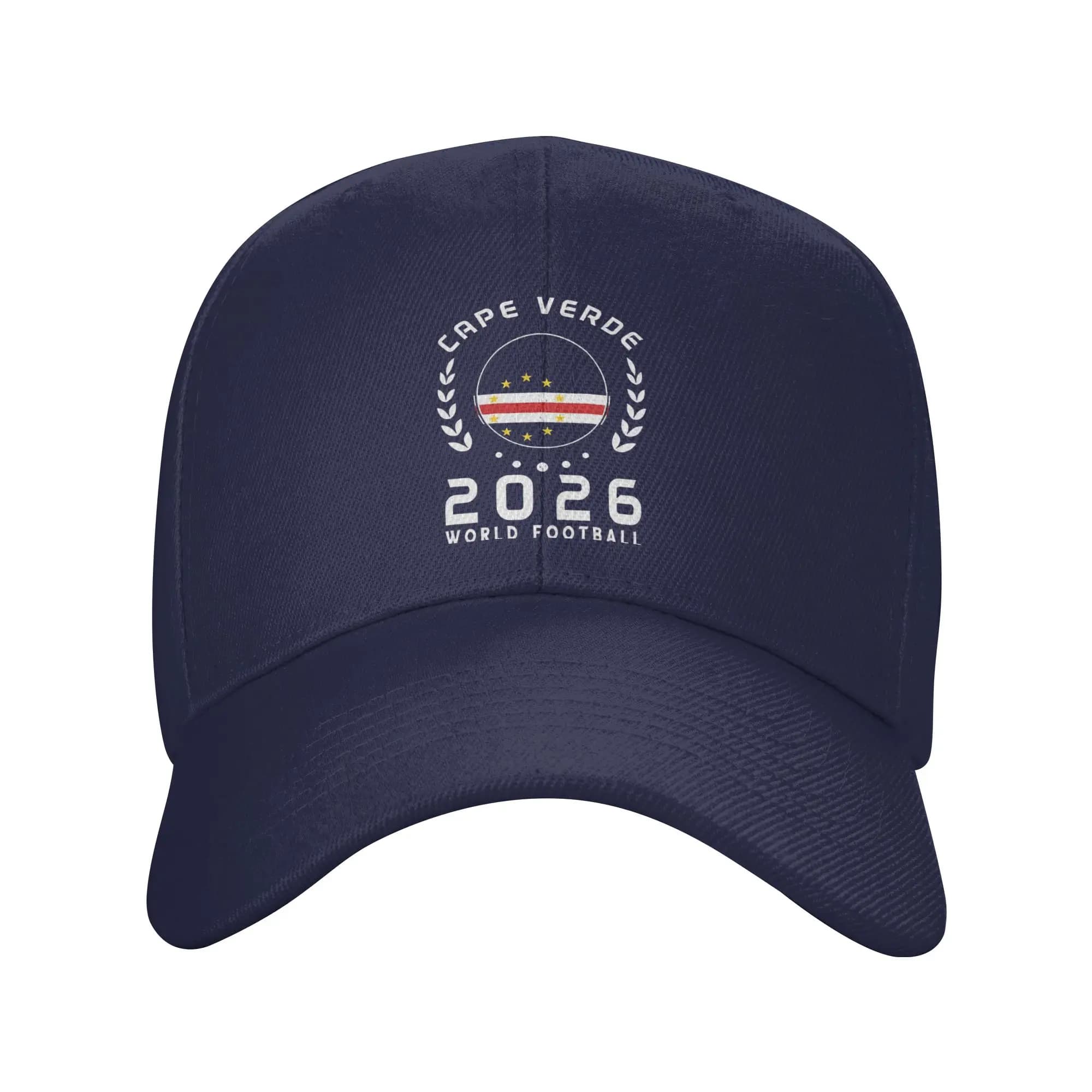 Unisex 2026 Cape Verde Football Fan Hat Trendy Baseball Cap Trucker Hat Golf Headewear Gift