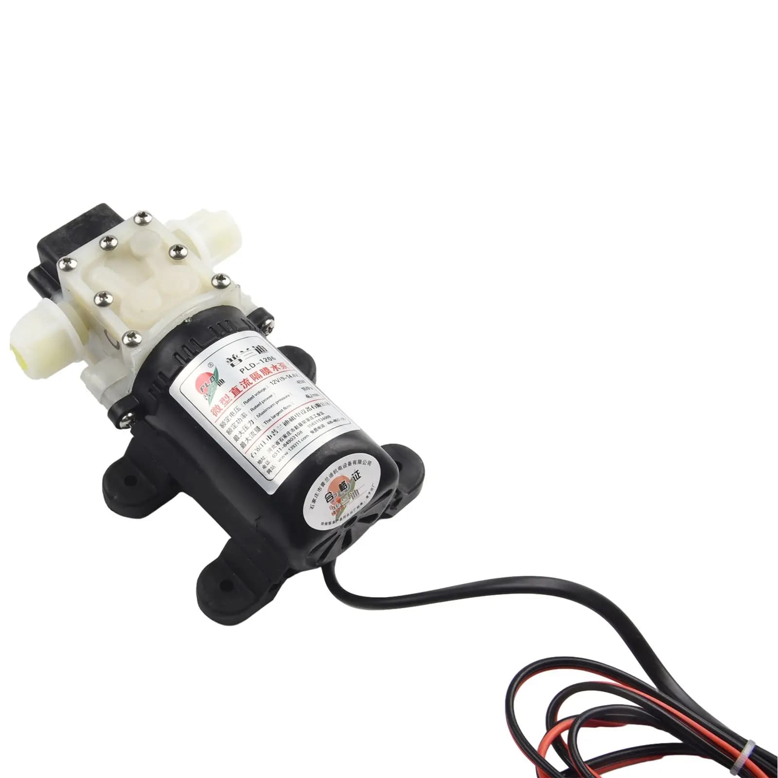 Tubo di collegamento per corpo pompa da 1,5 m, tubo di ingresso 6mm/8mm, diametro di uscita 12mm, 4.0L, flessibile, sicuro, 45W, a membrana