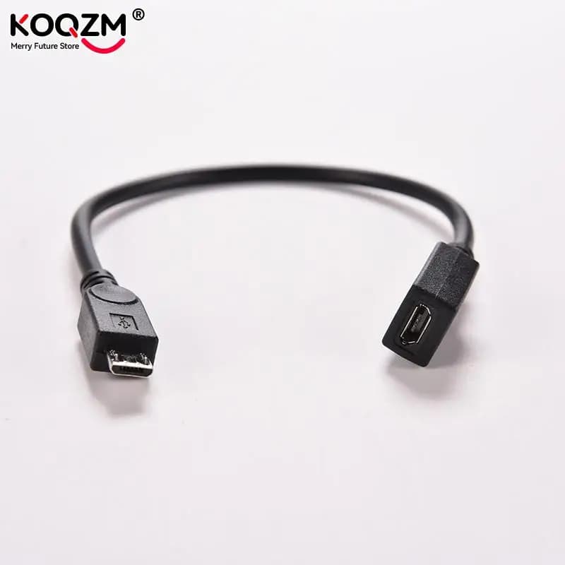 0.15M 15cm Micro USB Femmina A Micro USB Maschio Adattatore del Connettore del Cavo di Trasferimento Dati Per I Telefoni MP3 MP4 ricarica Cavo di Estensione