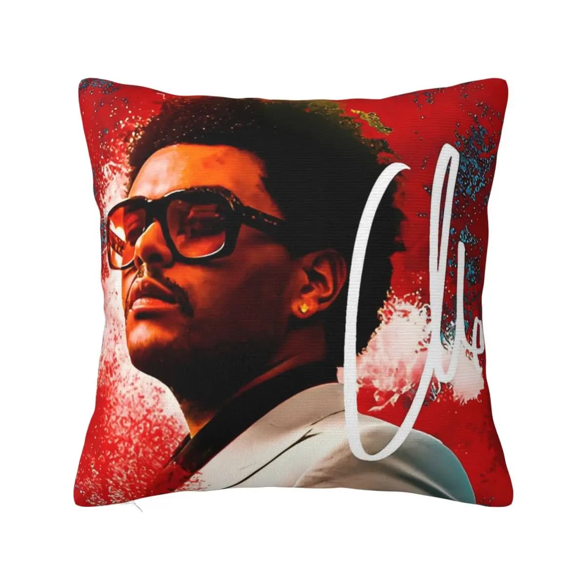 The Weeknds Rapper Singer (32) Federa per cuscino morbida Federa per cuscino Federe grafiche di moda per divano Auto Decorazioni per la casa