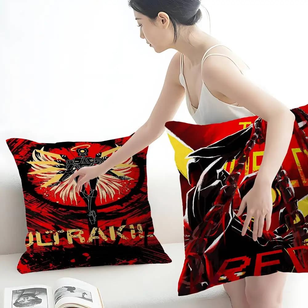 Anime Game U_ULTRAKILLs Cool Cushion Cover Car Throw Pillow Case For Sofa Car Christmas Gift 40x40cm 45x45cm