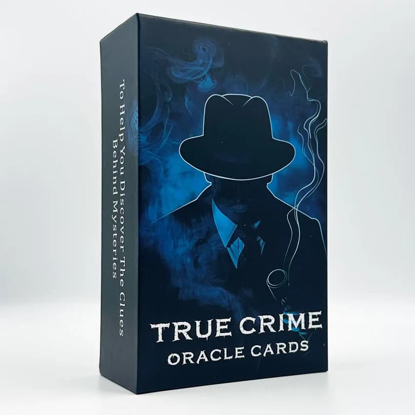 12x7cm True Crime Oracle Deck 80-cards, divinazione Taro in Box giochi di carte