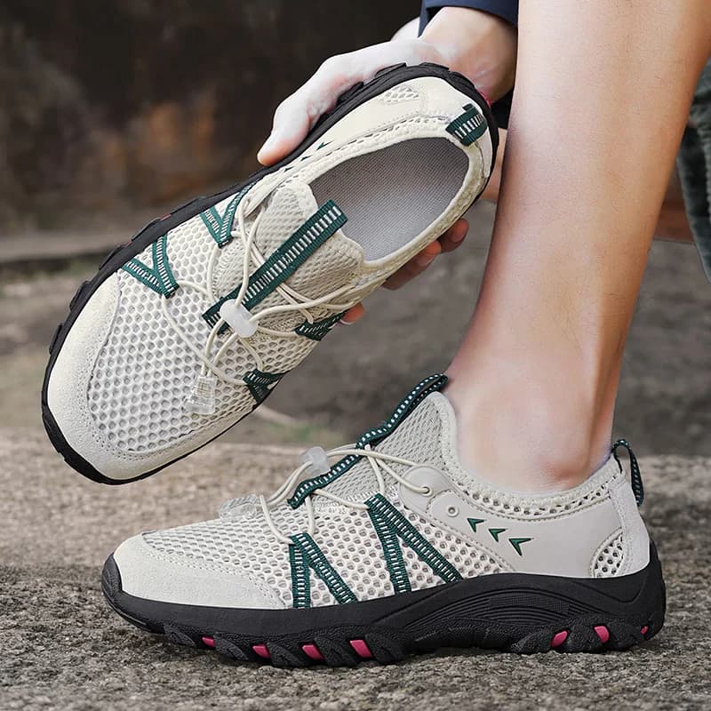 Trekking shoes for couple, summer sneakers with wear-resistant rubber sole, comfortable and versatile casual shoes for all sizes
