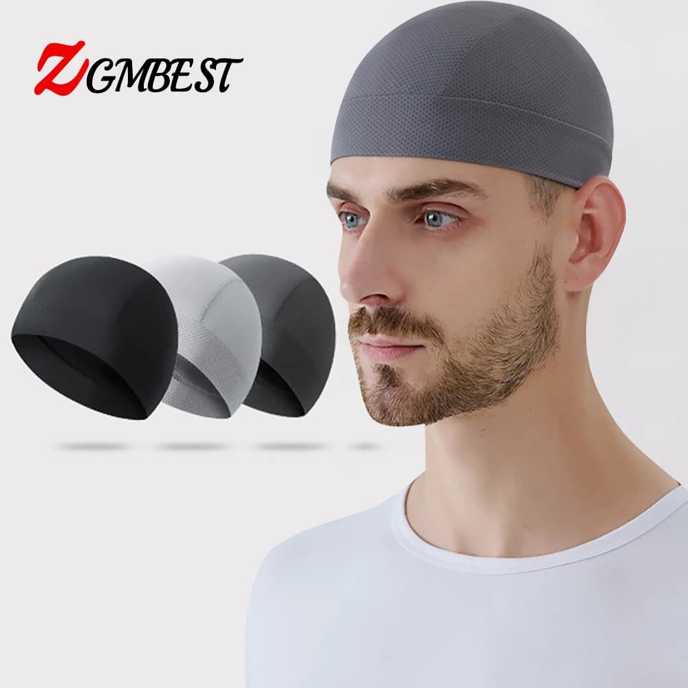 Summer Cycling Ice Silk Beanie Men Cap Breathable Hat Motorbike Camouflage Quick-Dry Hiking Bicycle Anti-UV Fishing Sports Cap