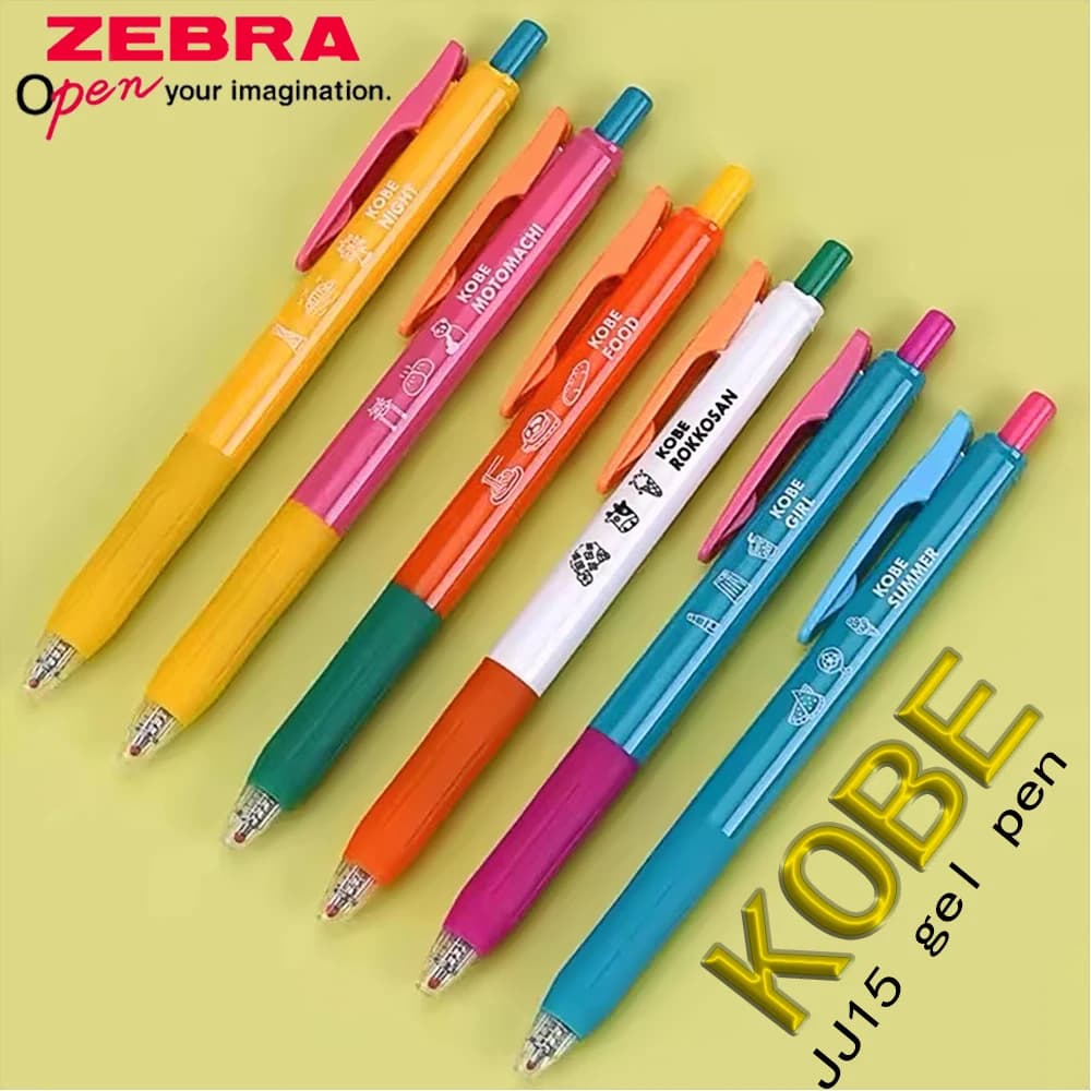 1PC Nuovo Giappone ZEBRA Limited KOBE Penna Gel Una penna di tipo Design alla moda 0.5mm Inchiostro nero Ritorno a scuola Cancelleria Kawaii
