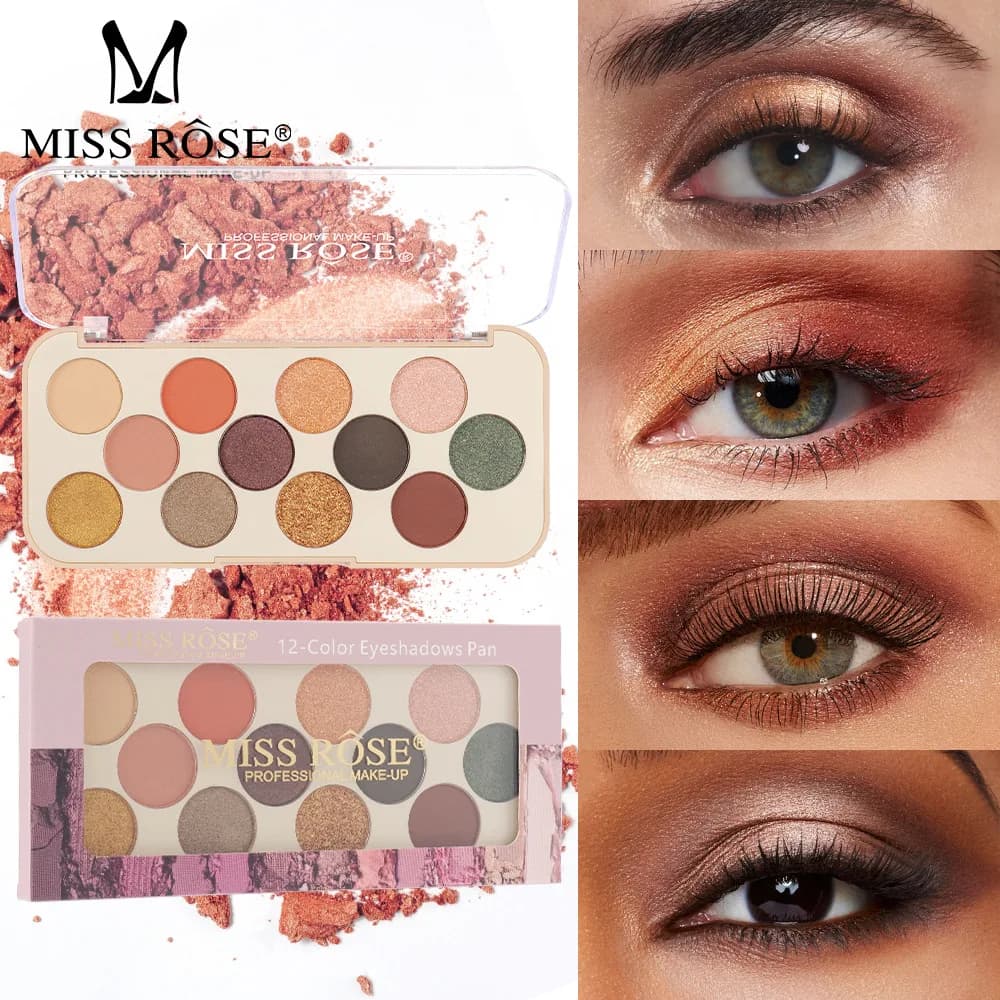 China Style Umbrella Color System Koi Spinning Glitter Pearled Opaque Combo 9 Color Shadow Palettes Promotion