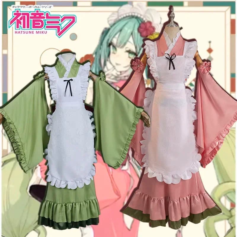 2025 Cosplay Character of the game of women Dress Miku Matcha Bafei cos Dresses Mike Matcha Chuyin Complete anime Clothing