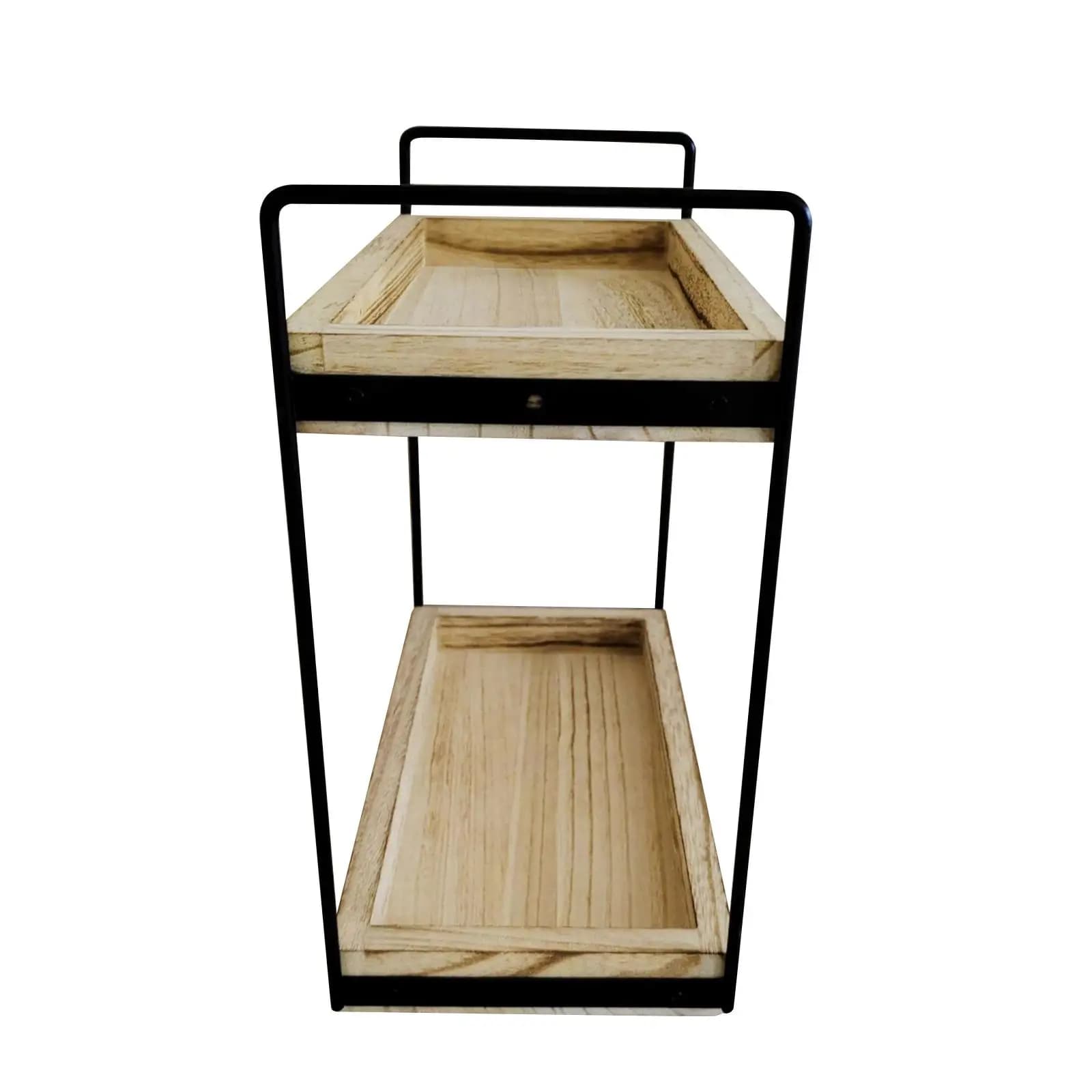 Bathroom Countertop Organizer Cosmetic Organizer Holder, Multifunctional, Wood Desktop Shelf Spice Storage Rack for Home Desk