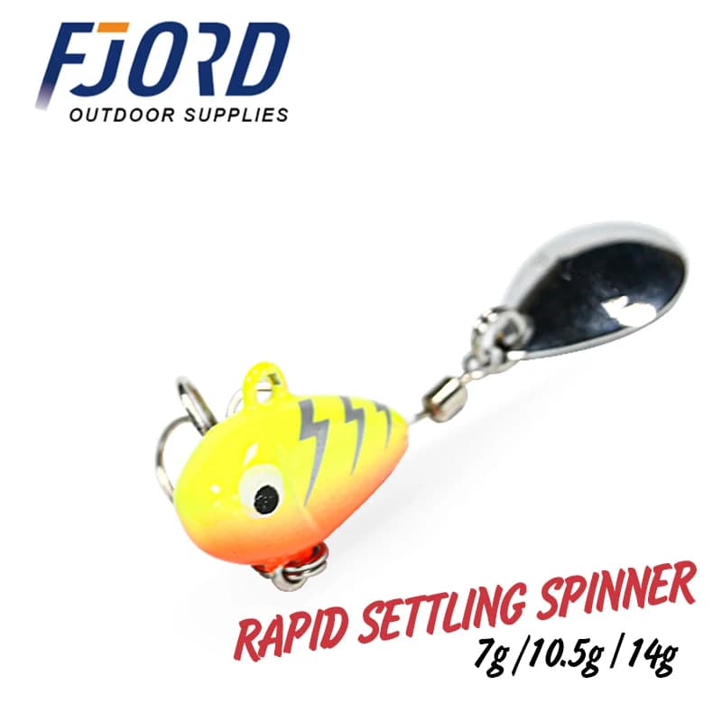 FJORD Spinner Cucchiaio Metallo VIB Coda Impostazione Rapida 7g 10.5g 14g Swimbait Richiamo di Pesca Mini Jig Casting Shore Esche Artificiali