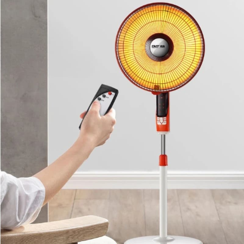 Riscaldatore solare telecomandato per la stanza domestica, scaldini elettrici a risparmio energetico, riscaldatore portatile da pavimento, riscaldatore elettrico verticale