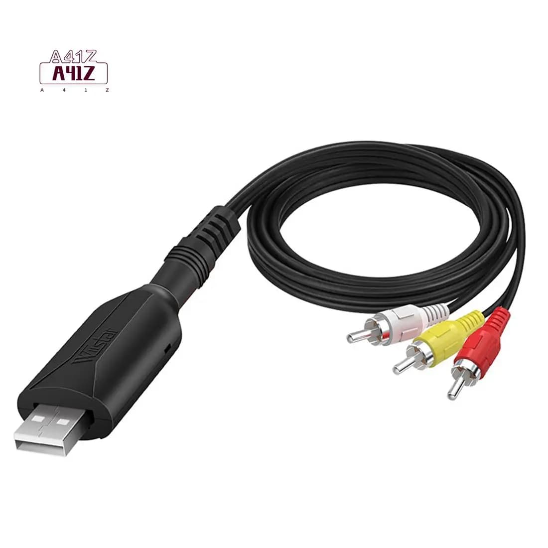 A41Z-WIISTAR Scheda di acquisizione video USB VHS a RCA digitale a USB 2.0 Dispositivo di acquisizione audio Convertitore adattatore Facile da collegare VCR DVR TV