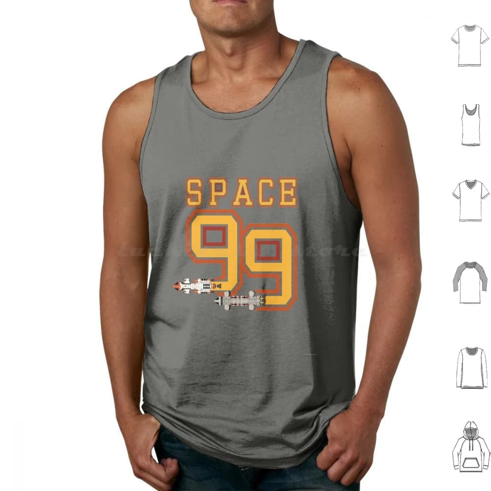 Team Space 99 Canotte Canottiere Senza maniche Spazio 1999 Fanart Classico Retro Film moderno Divertimento Nerd Geek Geeky Cultura popolare Pop