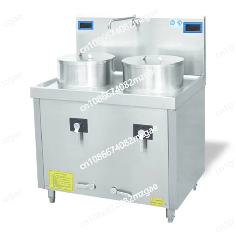 Fornello a induzione a doppia piastra da 12KW, fornello elettromagnetico binoculare per la cottura di pasta e zuppe, ideale per hotel e catering