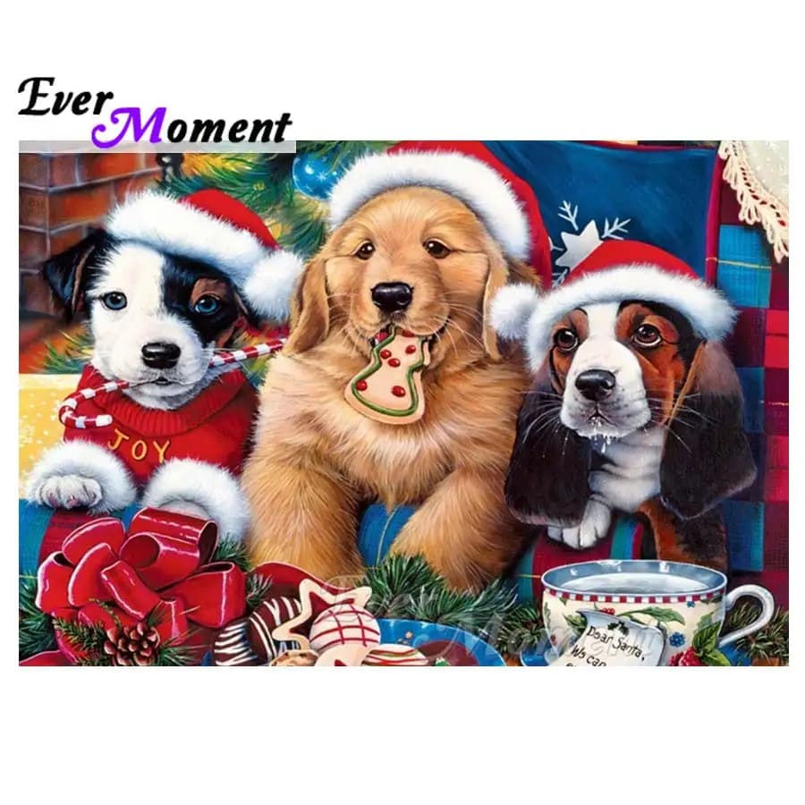 Cani Animale 5D FAI DA TE Sempre Momento Pittura Diamante Pieno Quadrato Diamante Ricamo Mosaico Punto Croce Decorazioni Per La Casa ASF1268