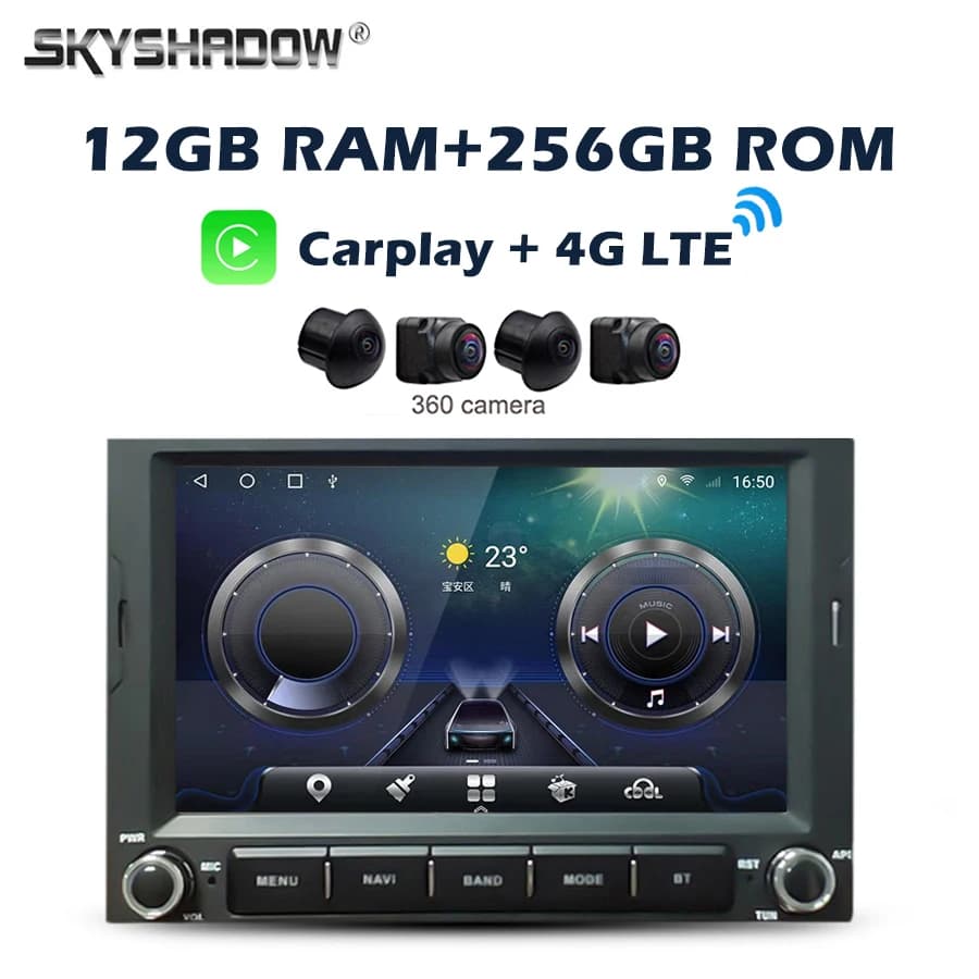 12G + 256G SIM Carplay Auto Android 14 IPS Lettore DVD per auto GPS WIFI Bluetooth Radio per PEUGEOT 3008 5008 Partner CITROEN Berlingo