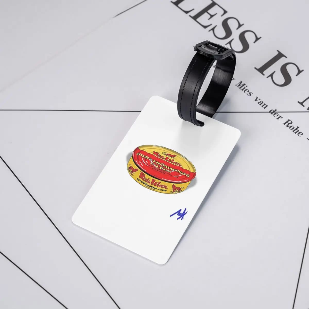 Etichette per Bagagli Surstromming, Accessori per Valigie, Targhette per Bagagli da Viaggio, Porta Etichette con Nome e Indirizzo