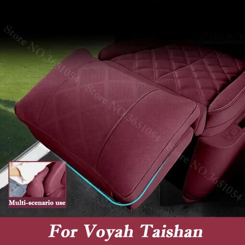 Per Voyah Taishan 2025-2026: Cuscino Poggiapiedi in Pelle, Supporto Lombare in Memory Foam, Poggiatesta, Accessori Interni Auto