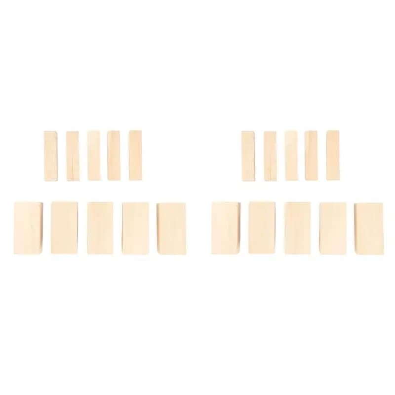 Kit di blocchi in legno di tiglio ABJI-20X per intaglio, blocchi grezzi per principianti, kit di blocchi in legno non rifiniti per intaglio (10L+10S)