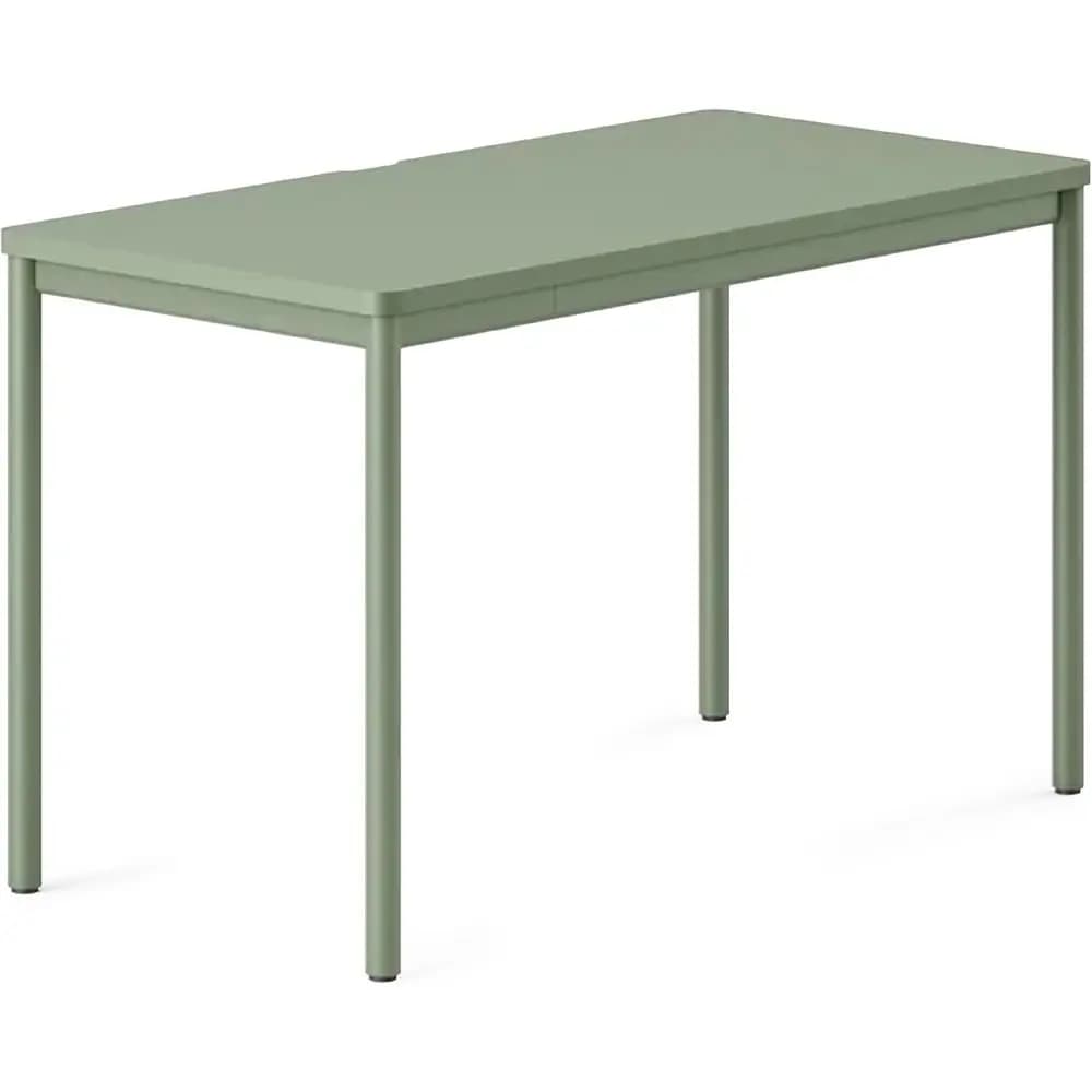 Scrivania funzionale per ufficio domestico dal design elegante, con bordi arrotondati e sistema di gestione cavi integrato - 36W x 28.5H x 24D - Verde Salvia W