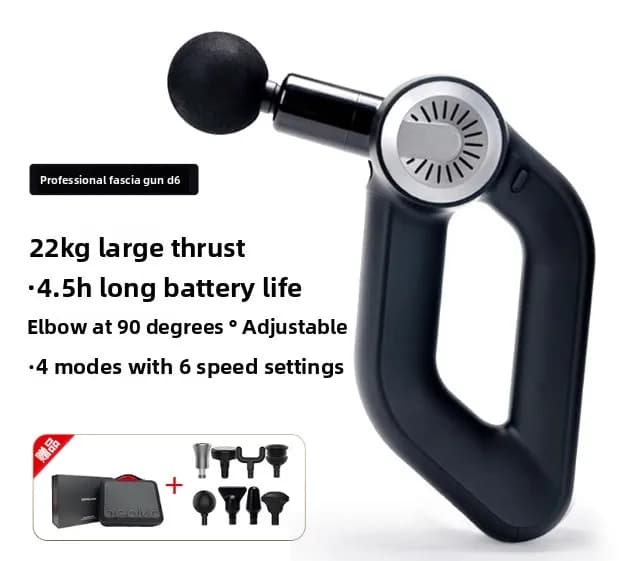 High-power heated massage plate (D6) - Professional high-frequency vibration for bandage/muscle, ideal for gym/home