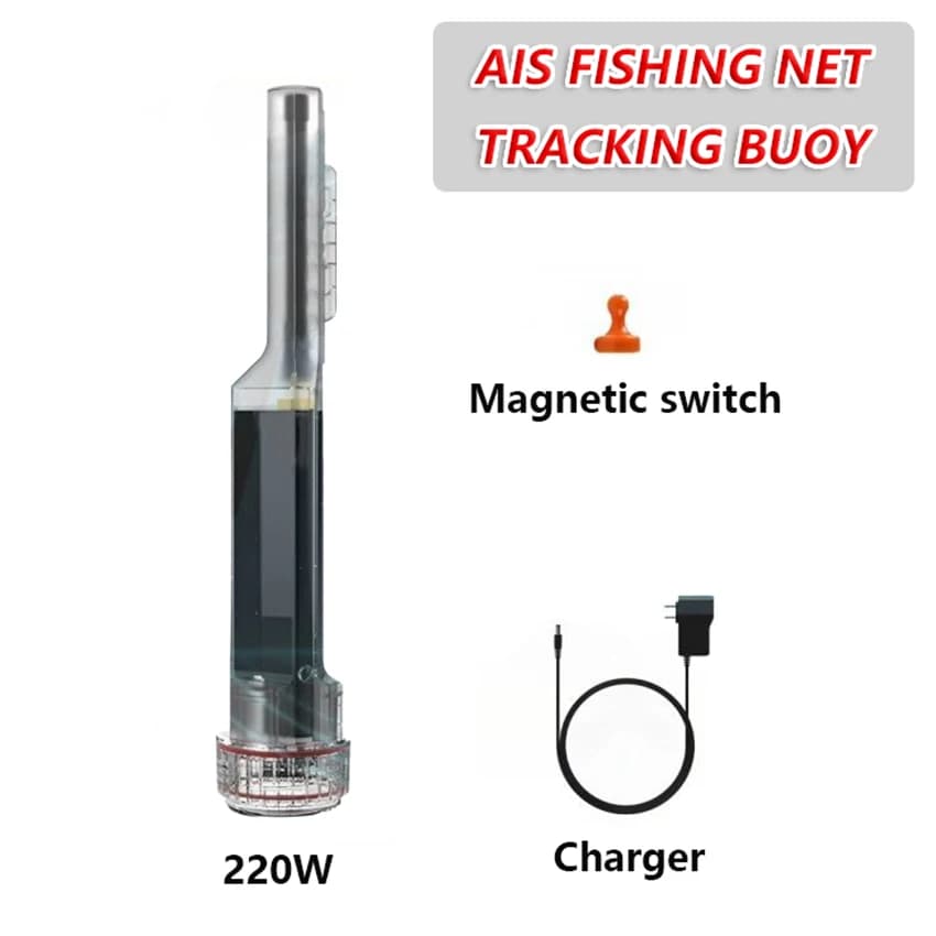 Marine AIS Rete da pesca Boa di localizzazione GPS Rete da pesca Localizzatore di localizzazione W220 Solare AIS Boa Faro Barca Dispositivo per evitare collisioni
