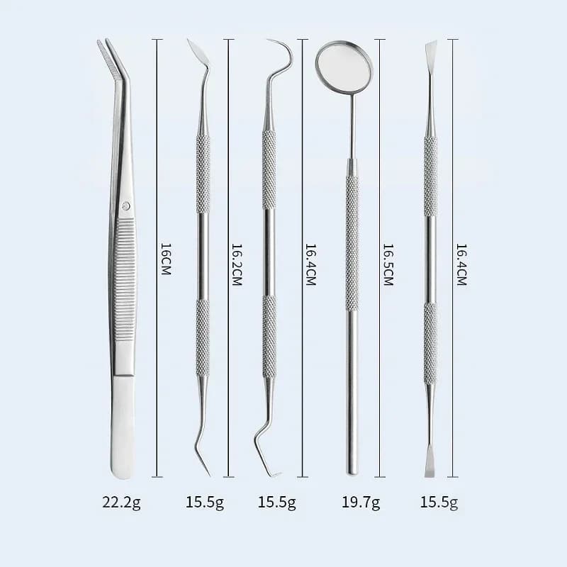 4/5 pieces dental mouth mirror stainless steel pliers dentist tooth cleaning tool whitening dental laboratory tools