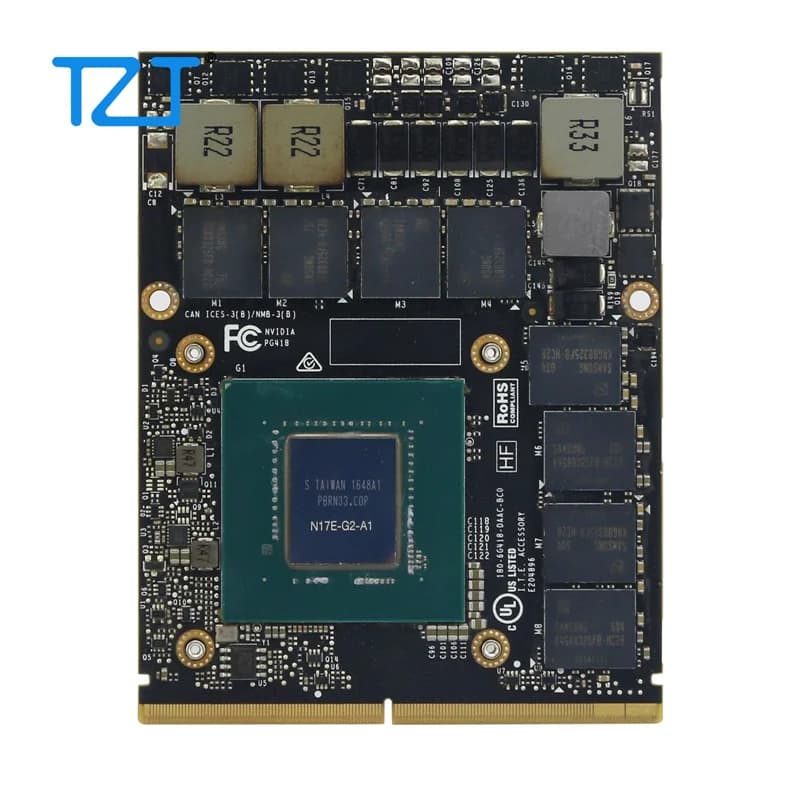 TZT Originale GTX1070M GTX 1070 Scheda Video Scheda Grafica N17E-G2-A1 8GB GDDR5 MXM per Dell HP MSI Clevo