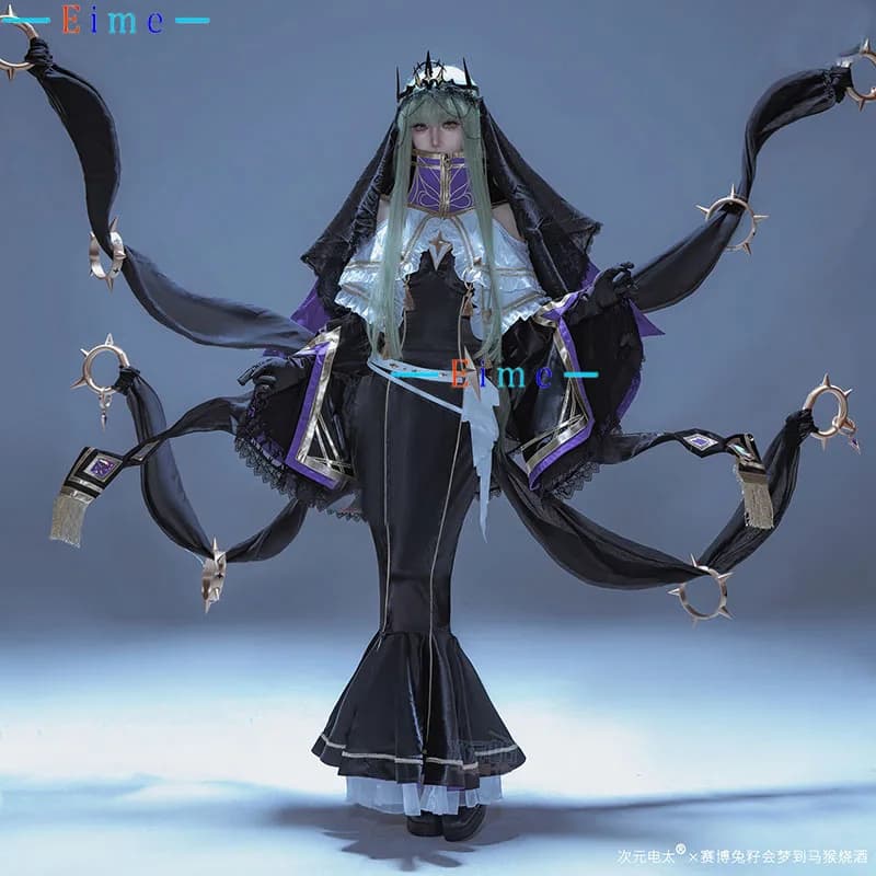 Costume Cosplay Regina CC, Vestito da Sorella Demoniaca Carina, Abito da Festa per Donne, Uniforme di Halloween, Abbigliamento per Giochi di Ruolo Personalizzato