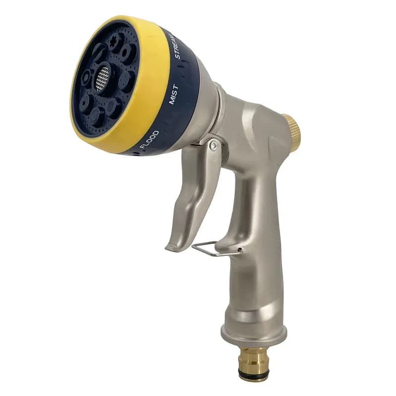 Pistola ad acqua da giardino regolabile da 1 pezzo, ugello per tubo irrigatore, idropulitrice ad alta pressione, strumento di pulizia per autolavaggio, irrigatore per irrigazione del prato