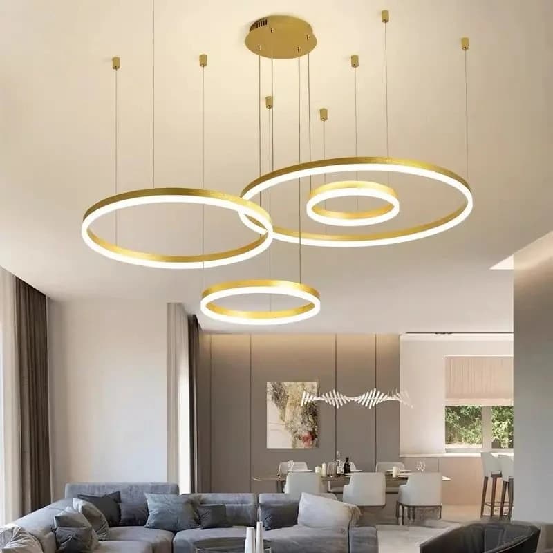 2026 per moderno lampadario a soffitto a LED anello circolare luce soggiorno camera da letto sala da pranzo illuminazione domestica per interni lampada decorativa